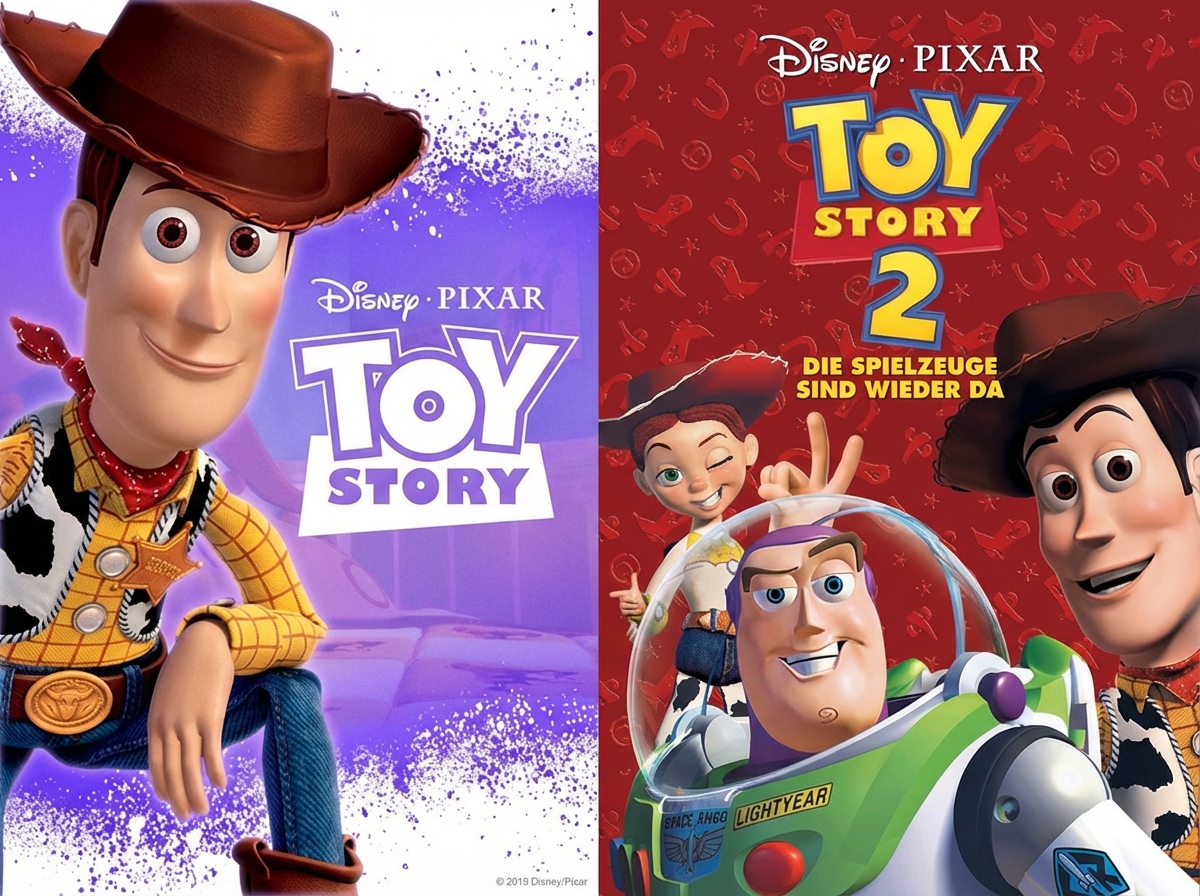 Bild von Toy Story und der Fortsetzung Toy Story 2