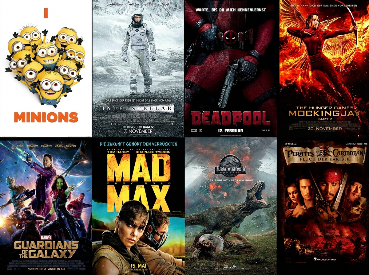 Collage aus Filmplakaten