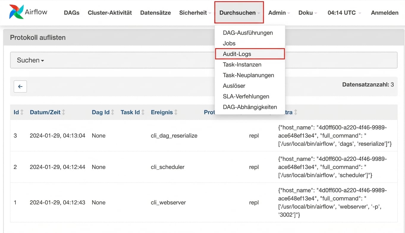 Airflow Audit-Logs