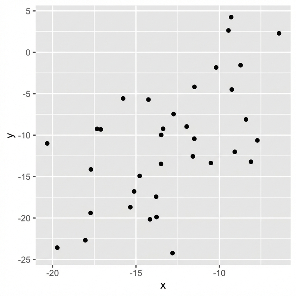 Scatterplot mit Punkten, die noch weiter von der unsichtbaren Linie entfernt sind.png