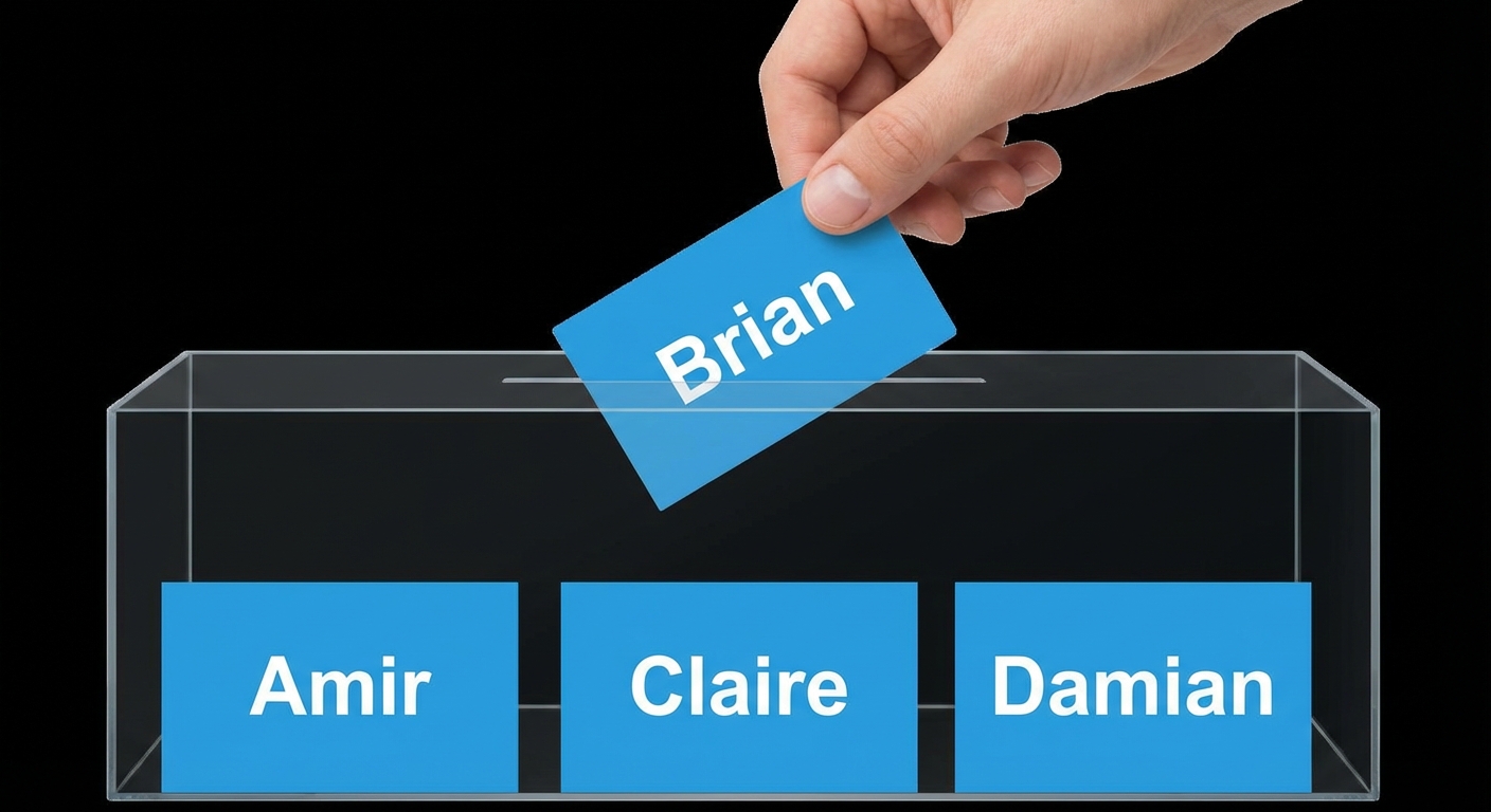 Brians Namen wird herausgezogen