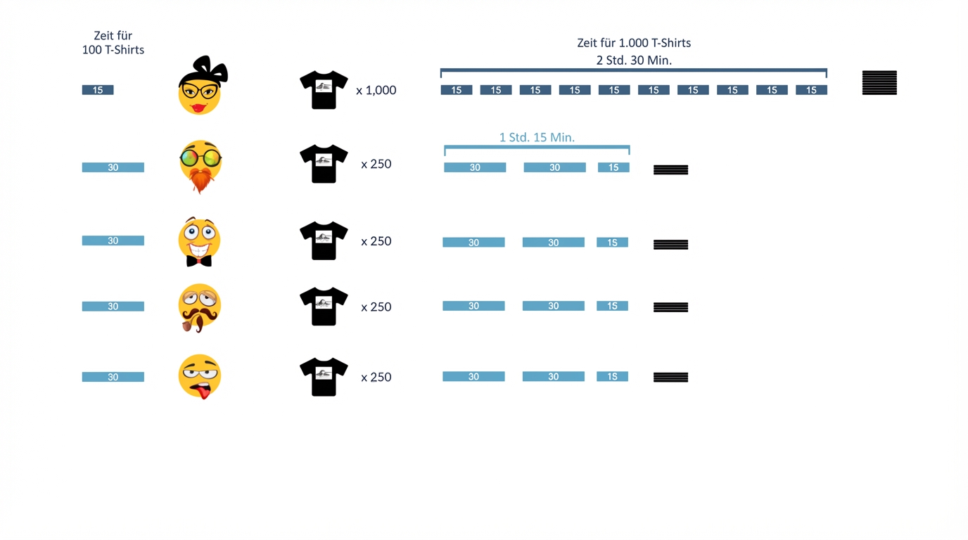 leitende Verkaufsassistentin, die in zwei Stunden und dreizehn Minuten fertig sind