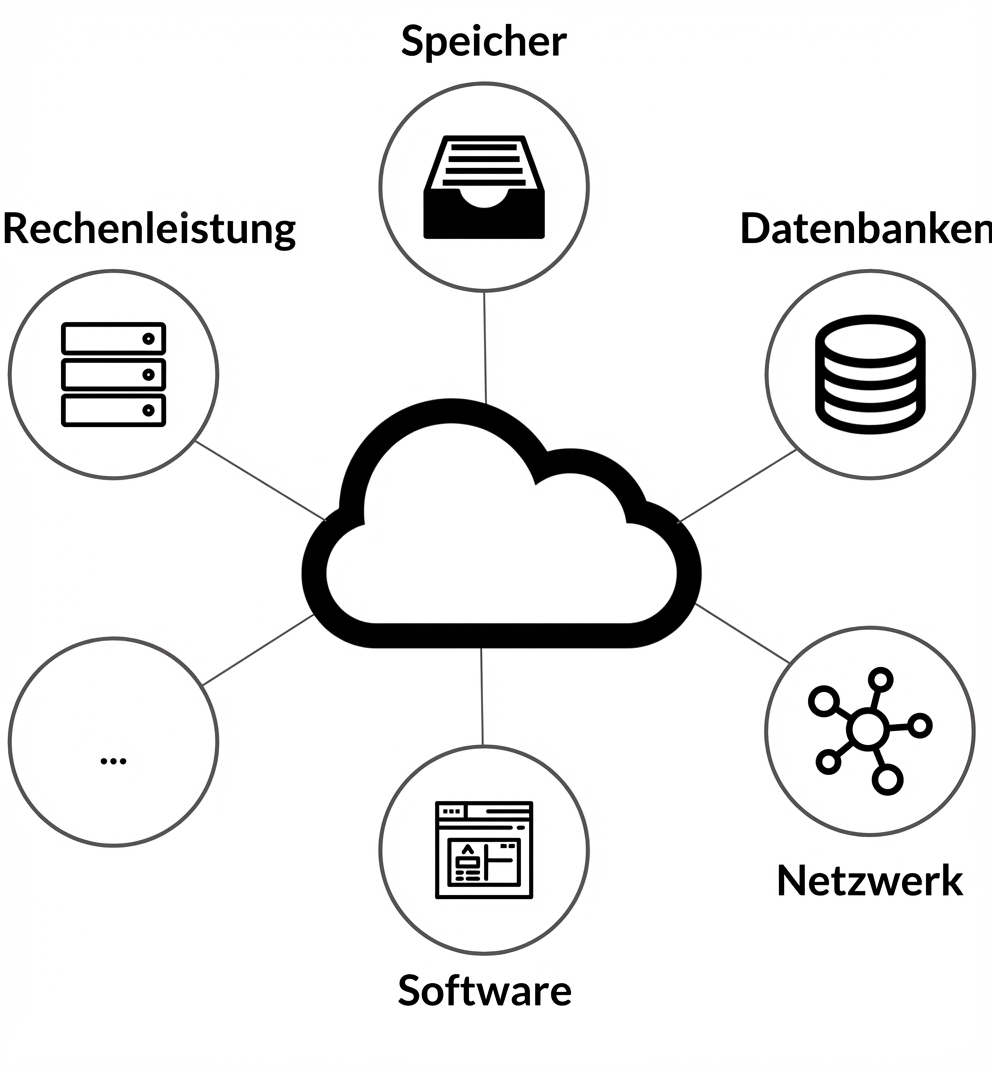 Grafik zu Cloud-Computing-Diensten