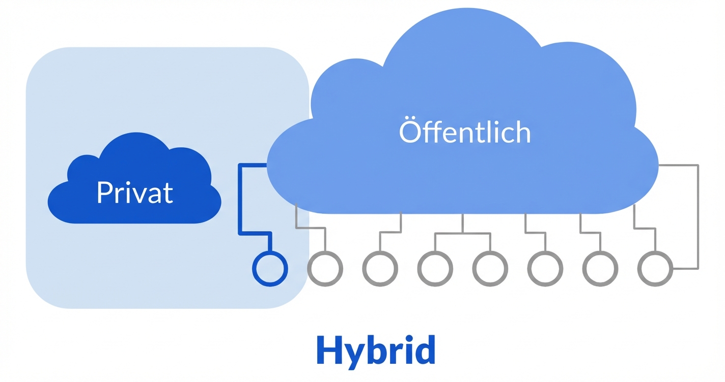 Hybrid Cloud-Symbol