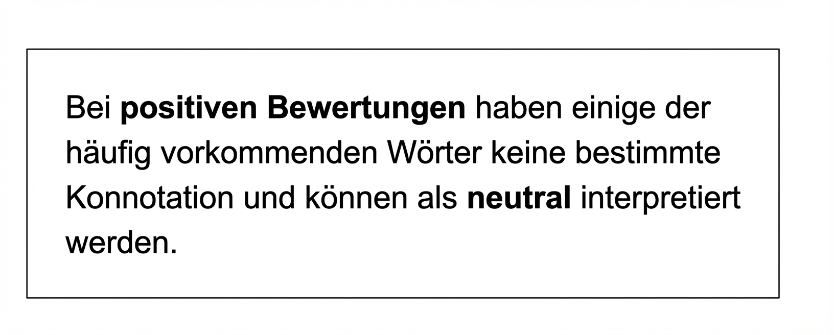 Absatz mit fettgedruckten Buchstaben