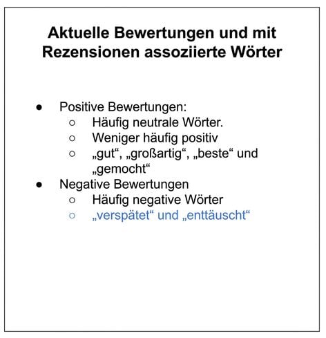 Text mit einem Aufzählungspunkt in Grau und einem anderen in Blau