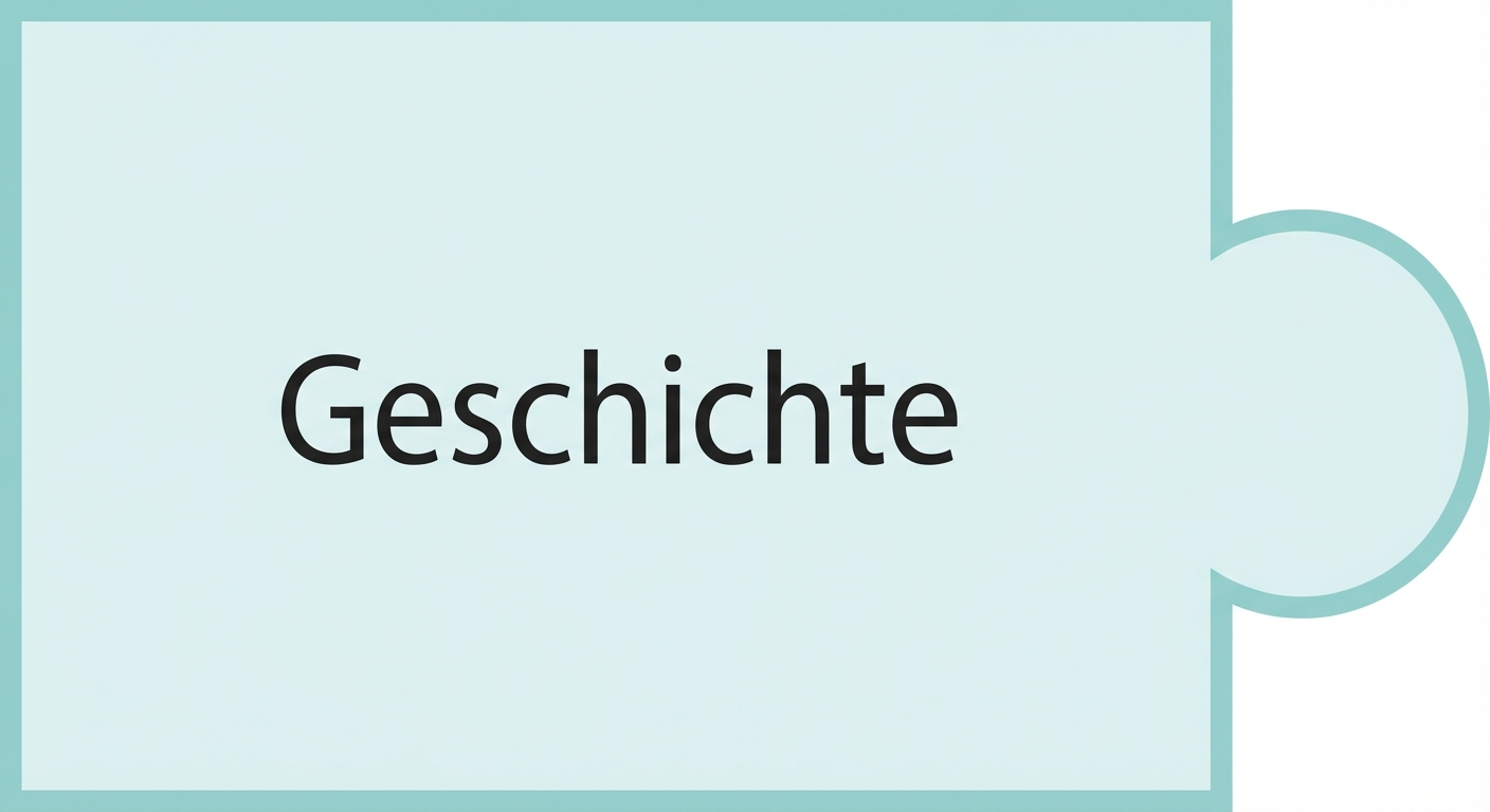 Puzzleteil mit dem Wort „Story“