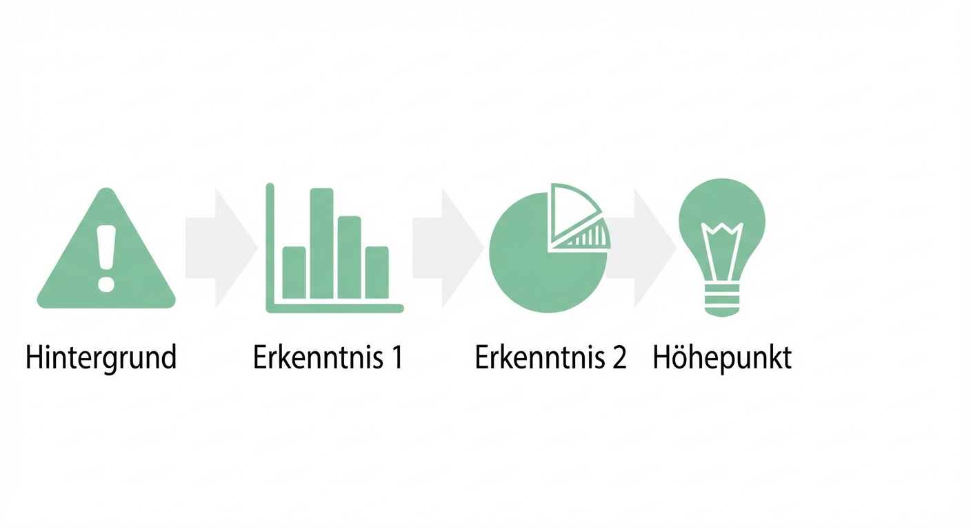Von Tortendiagramm zum Höhepunkt