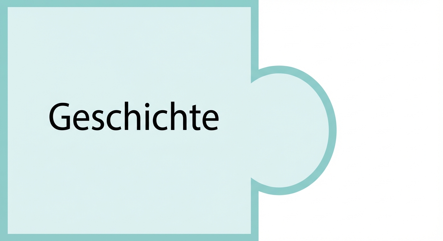 Puzzleteil mit dem Wort „Story“