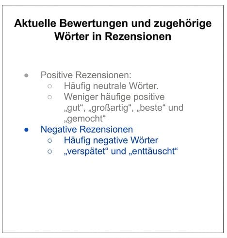 Text mit einem Aufzählungspunkt in Grau und anderen in Blau