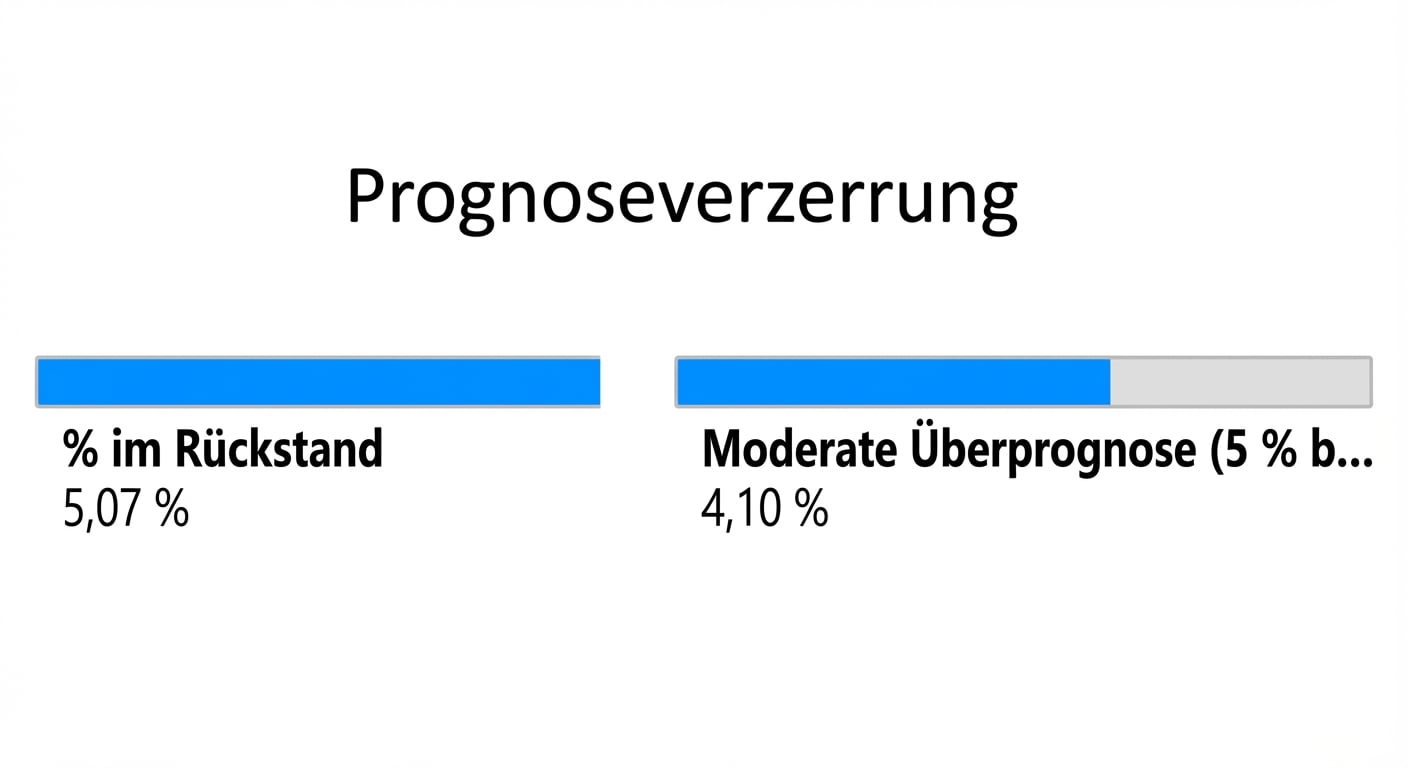 Ein Kindknoten der ersten Ebene: Variable Forecast Bias und zugehöriger Anteil der Rückstandsbestellungen.