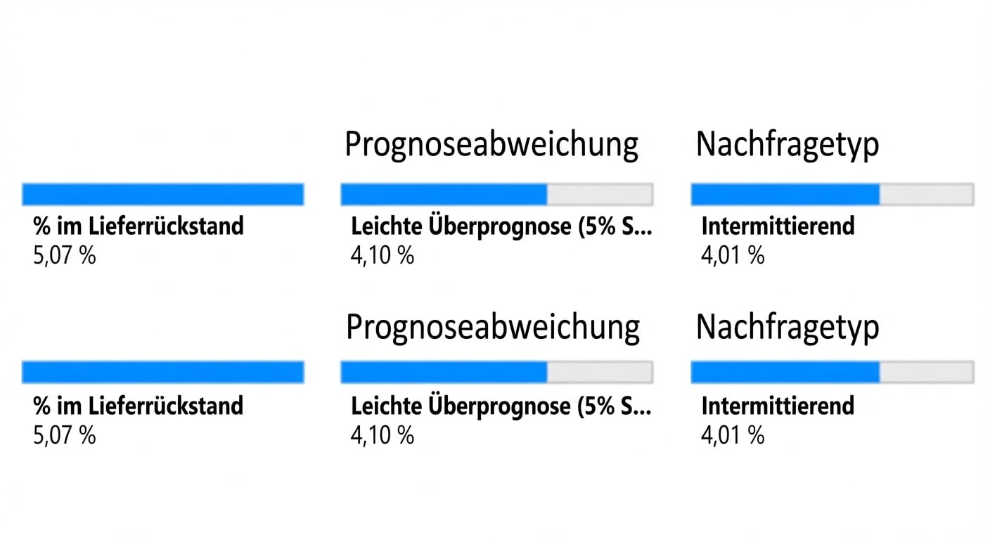Ein Kindknoten der zweiten Ebene: Variable Demand Type und zugehöriger Anteil der Rückstandsbestellungen.