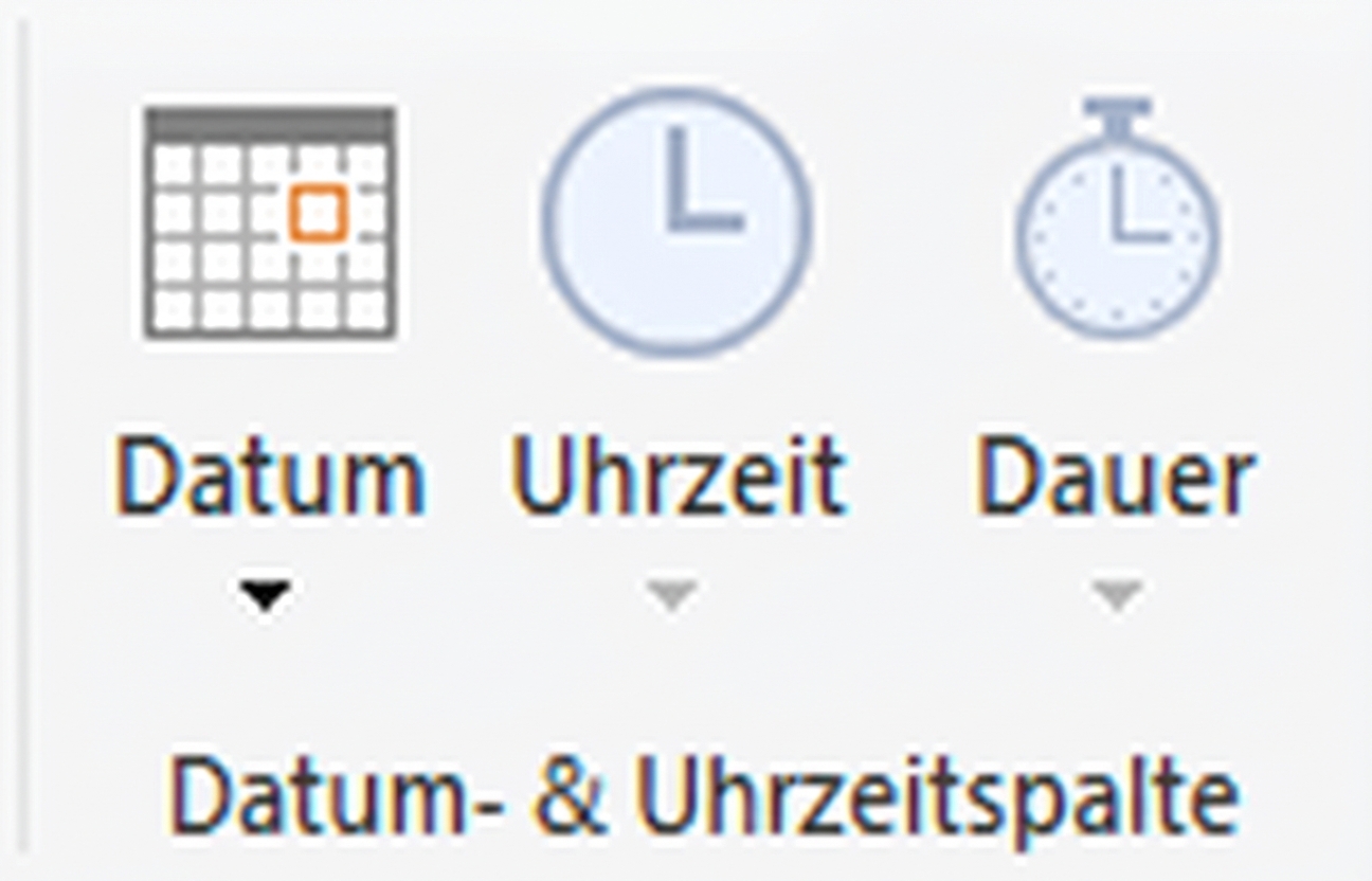 Ein Screenshot, der die Option zur Datumsumwandlung in Power Query zeigt