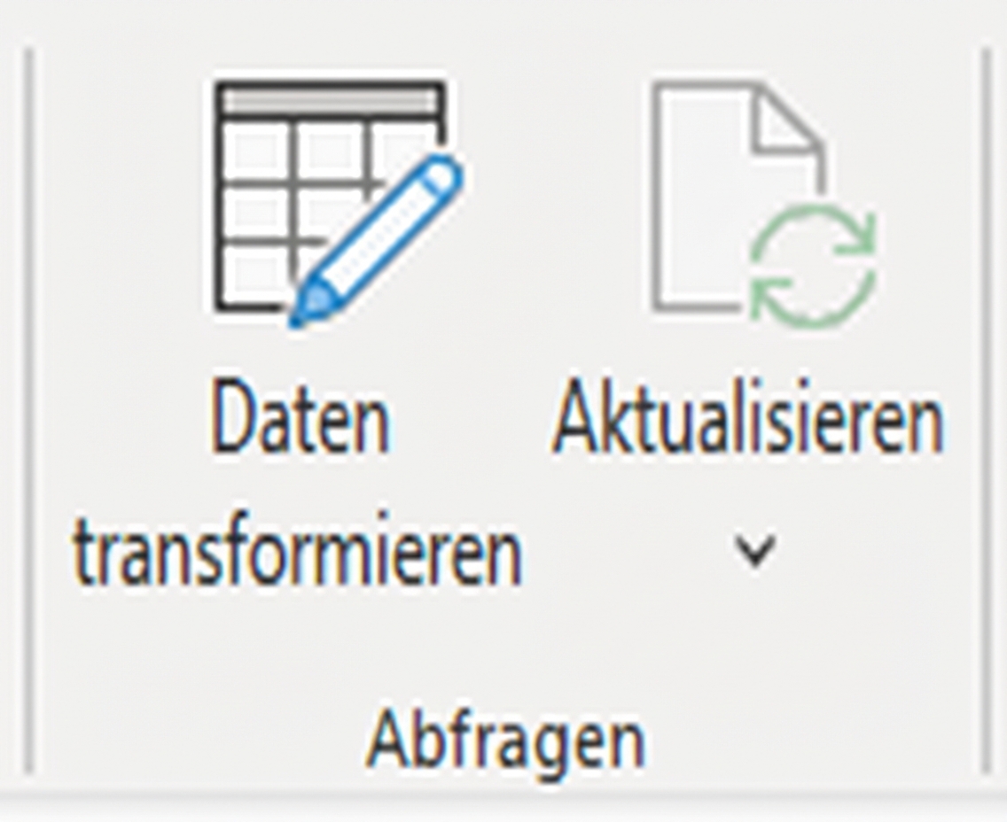 Ein Screenshot des Fensters „Angewandte Schritte“ im Power Query Editor, der die Reihe von Transformationsschritten zeigt, die auf deine Daten angewendet wurden.