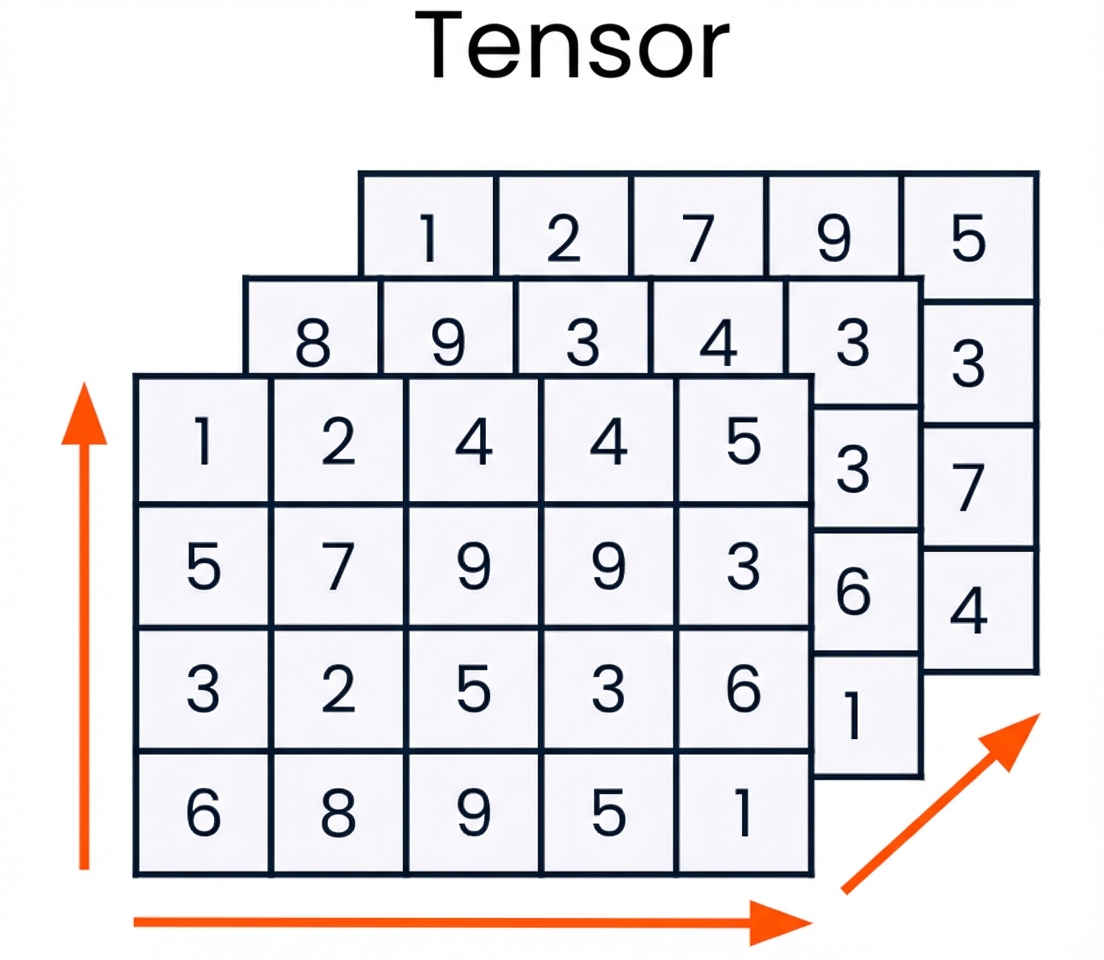 Grafik eines Tensors