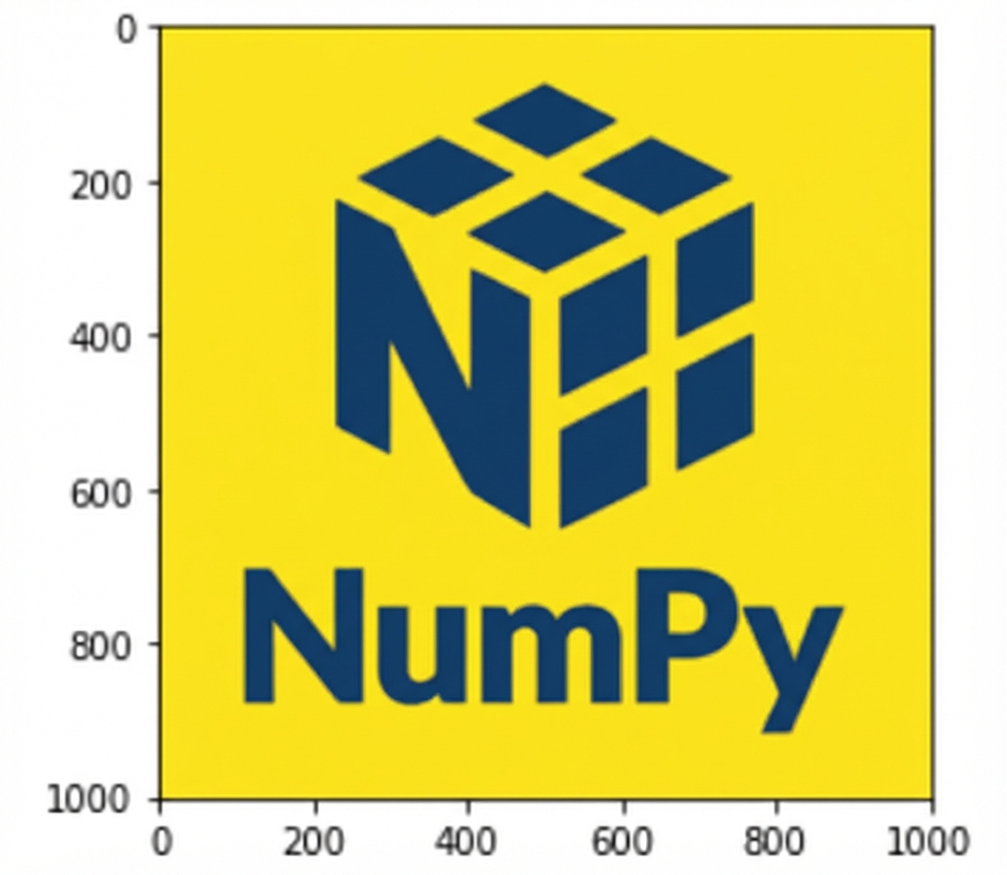 Ein Diagramm der roten Werte aus dem NumPy-Logo