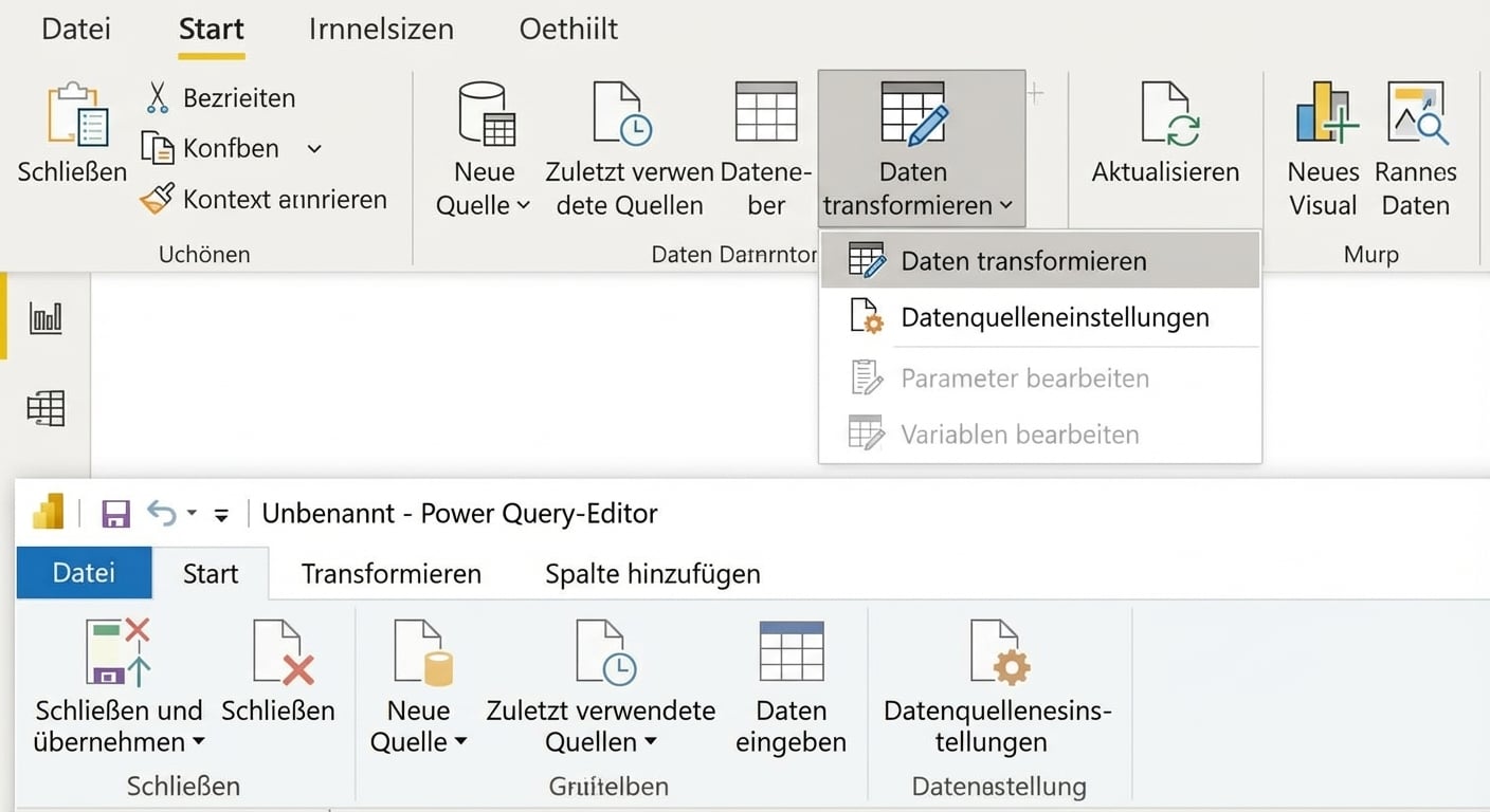 Einstellungen für Datenquellen in Power BI