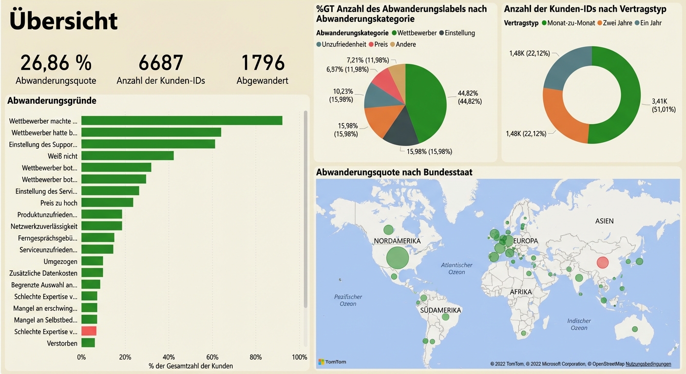 Übersichtsseite des Berichts