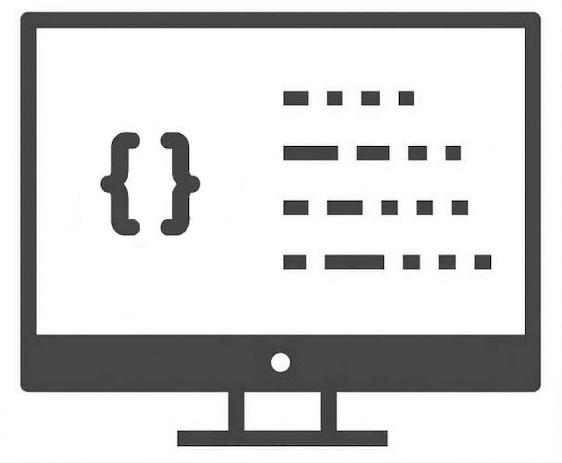 Ein schematisches Bild des Codes eines Algorithmus.