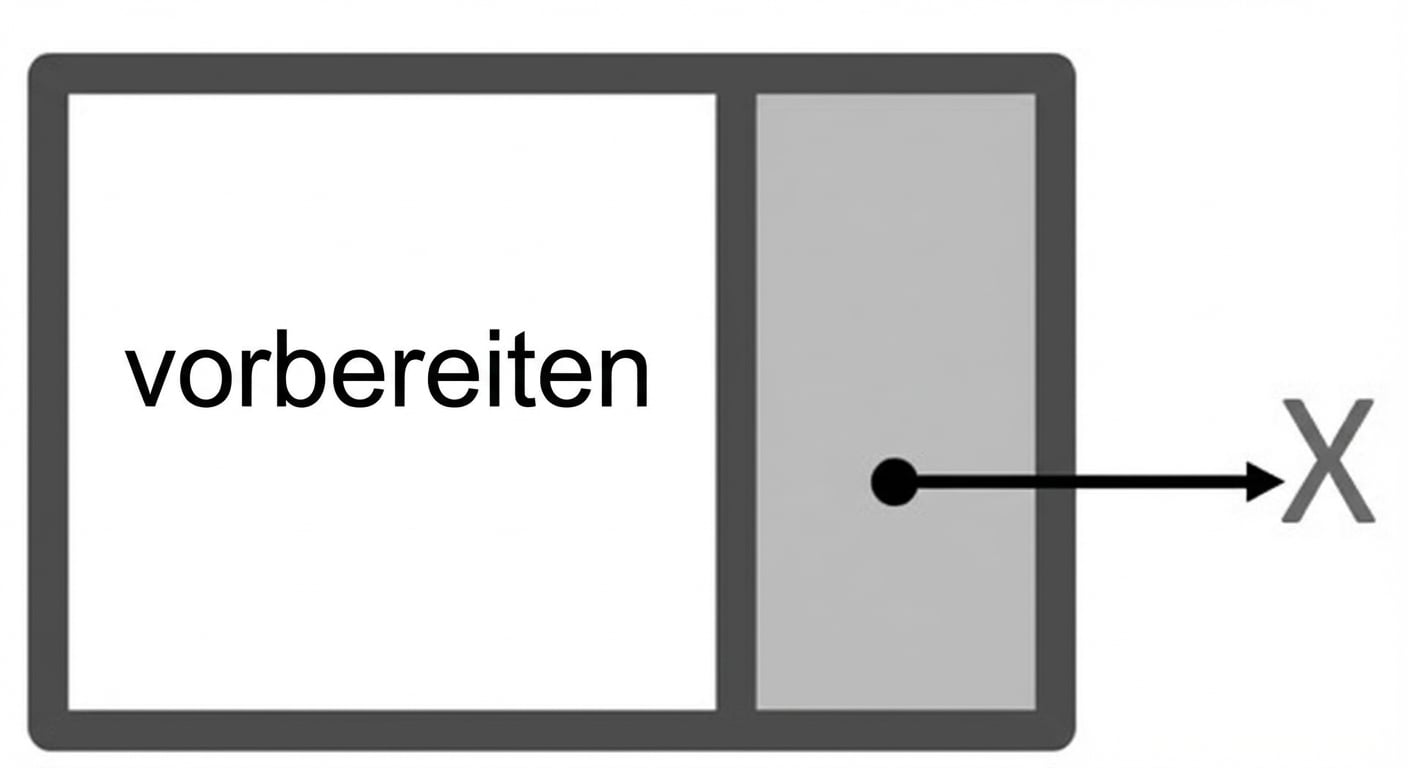 Die Darstellung eines neuen Knotens in einer leeren verketteten Liste.