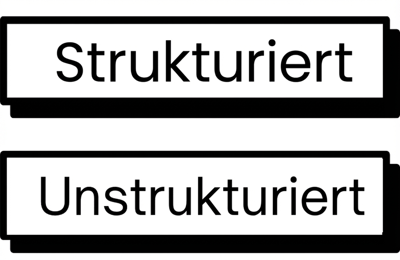 Unstrukturierte oder strukturierte Daten