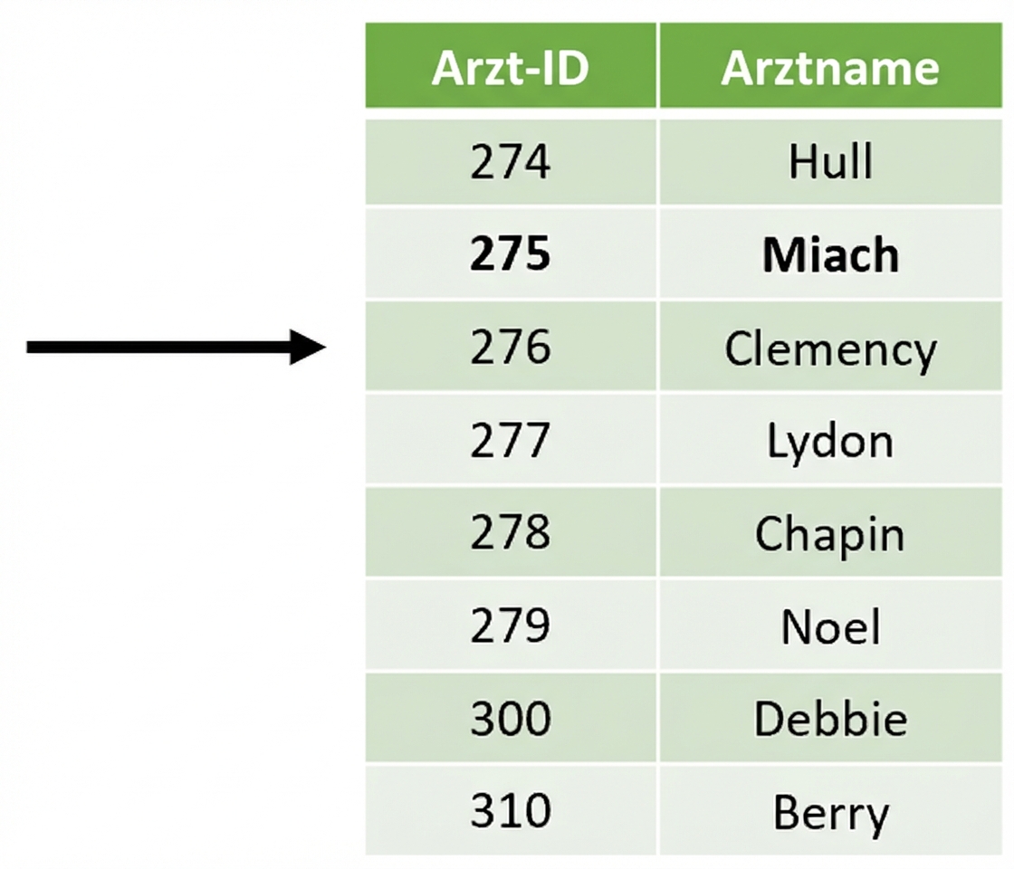 die endgültige angehängte Tabelle ohne die doppelte Zeile