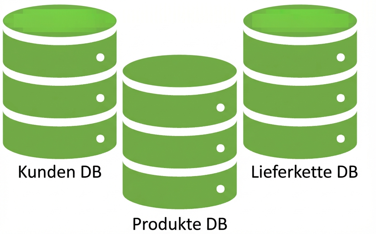 Drei Datenbanktabellen
