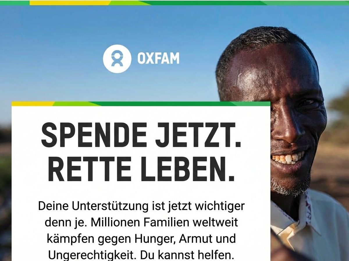 Werbung von Oxfam