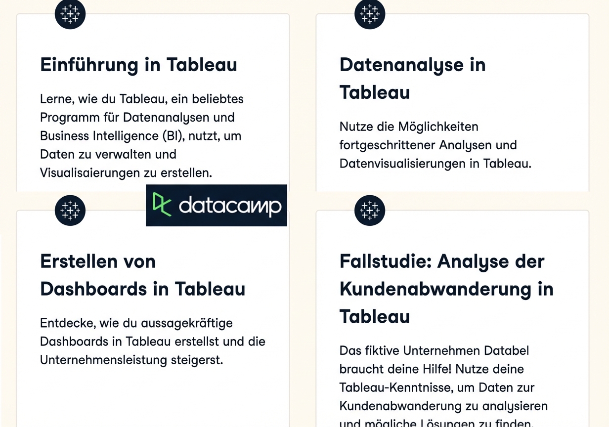 tableau courses