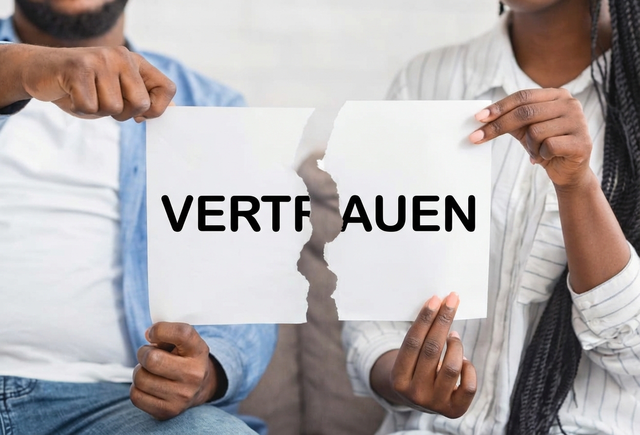 Vertrauenspapier zerreißen