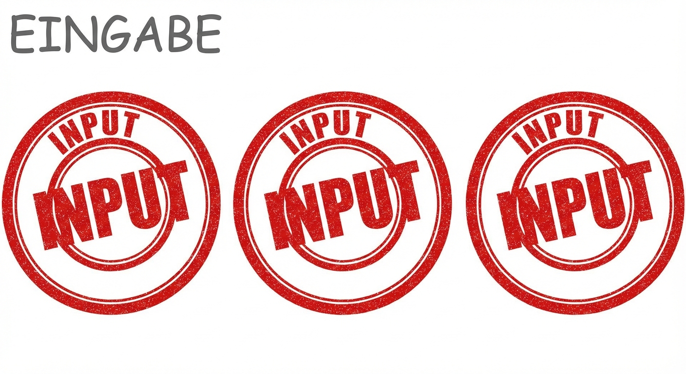 Drei Knoten, die den Eingang in ein neuronales Netz darstellen