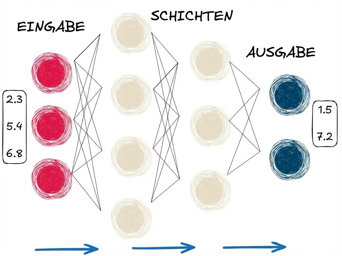 Darstellung des Vorwärtsdurchlaufs