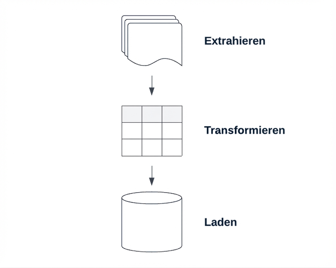 Eine ETL-Pipeline.