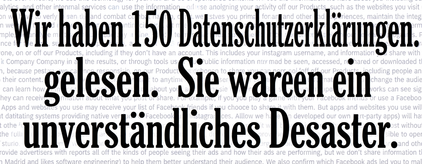 Screenshot einer NYT-Studie über unverständliche Datenschutzrichtlinien.