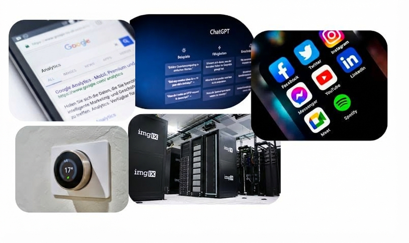 Collage von datengetriebenen Anwendungen