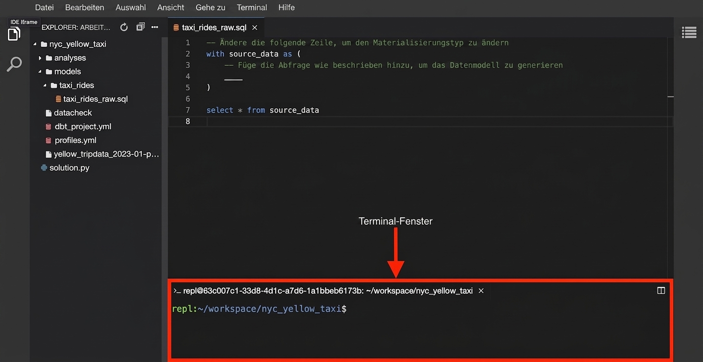 IDE-Übung – Terminal