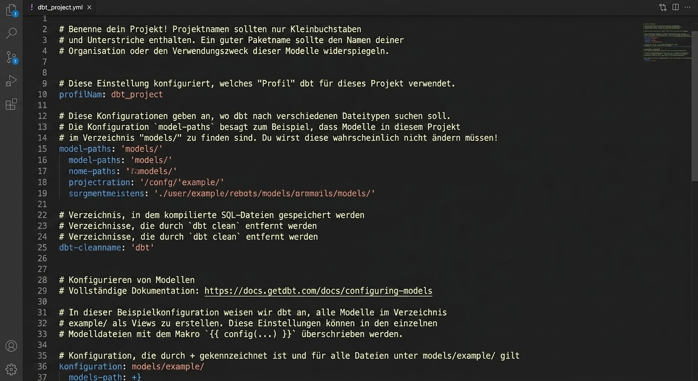 Beispiel für dbt_project.yml