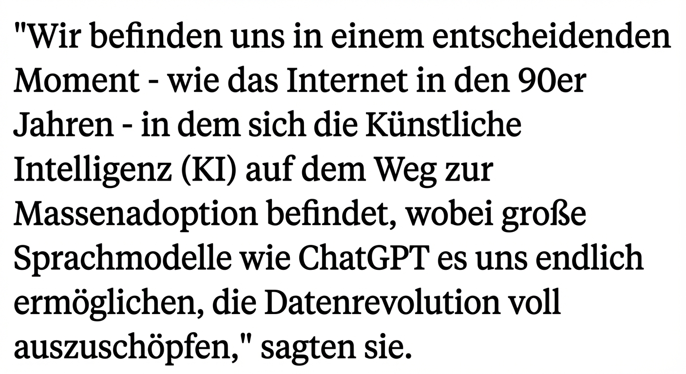 Eine Schlagzeile, die die Fortschritte bei LLMs als einen entscheidenden Moment hervorhebt.