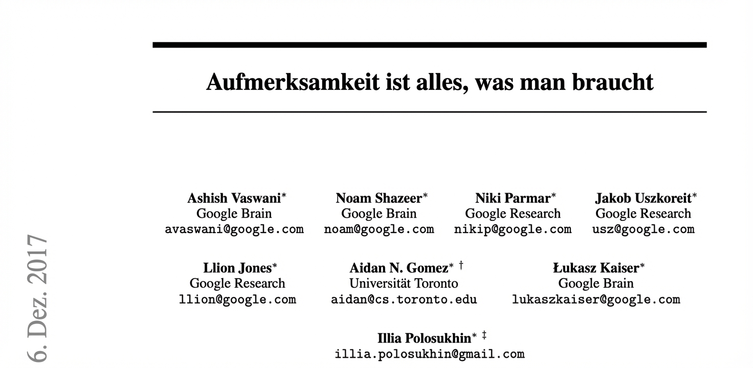 Ausschnitt aus dem Artikel „Aufmerksamkeit ist alles, was du brauchst“