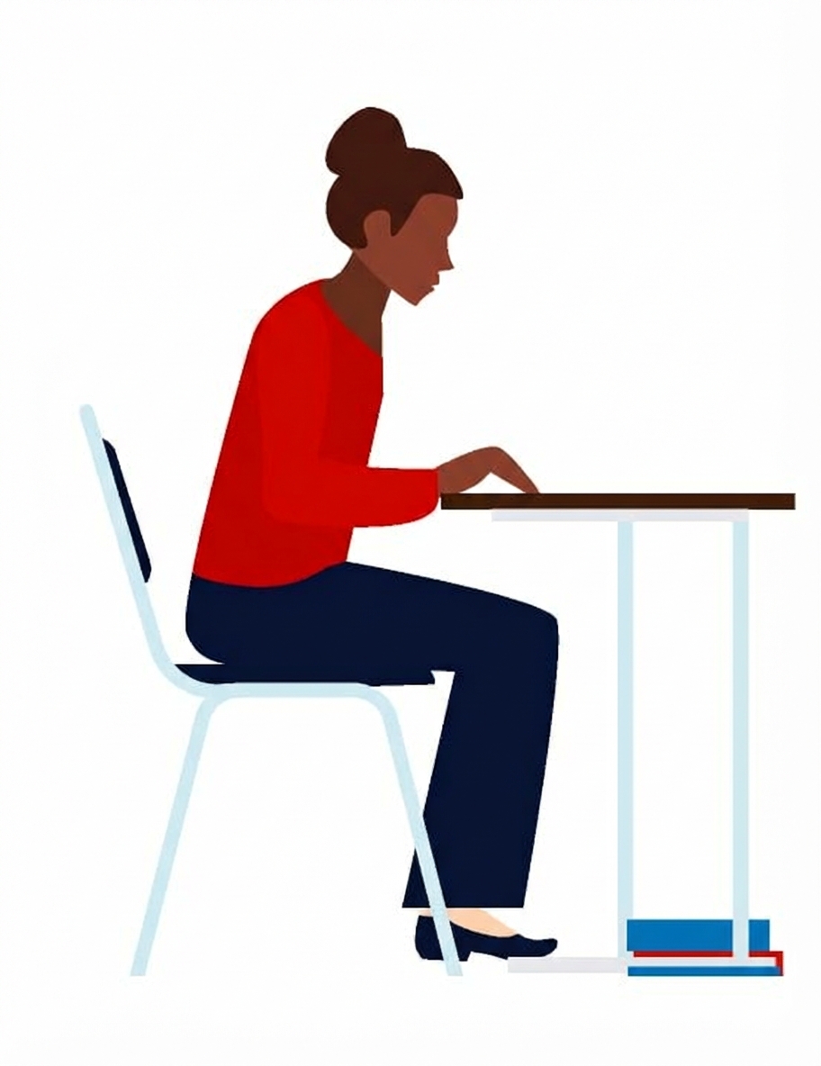 Ein Bild, das ein Kind beim Schreiben einer Prüfung zeigt