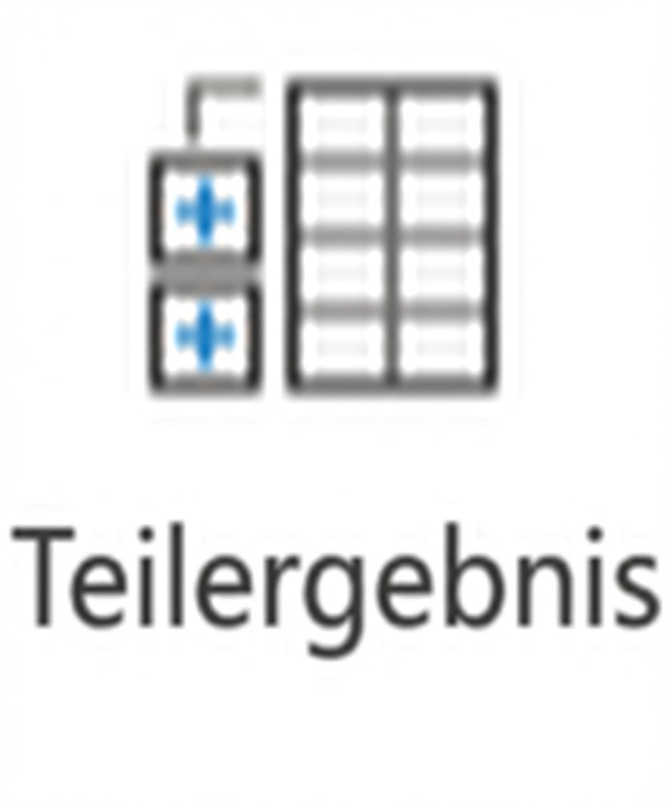 Bild der Schaltfläche Teilergebnis in Excel.