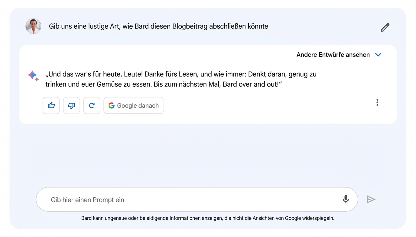 Bild des Bard-Chatbots von Google