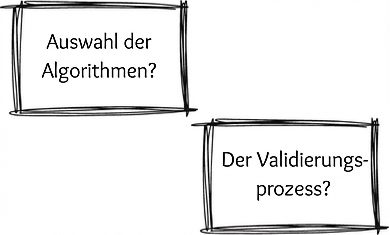 Symbolbild mit Aspekten, die Data Scientists anderen Stakeholdern erklären können