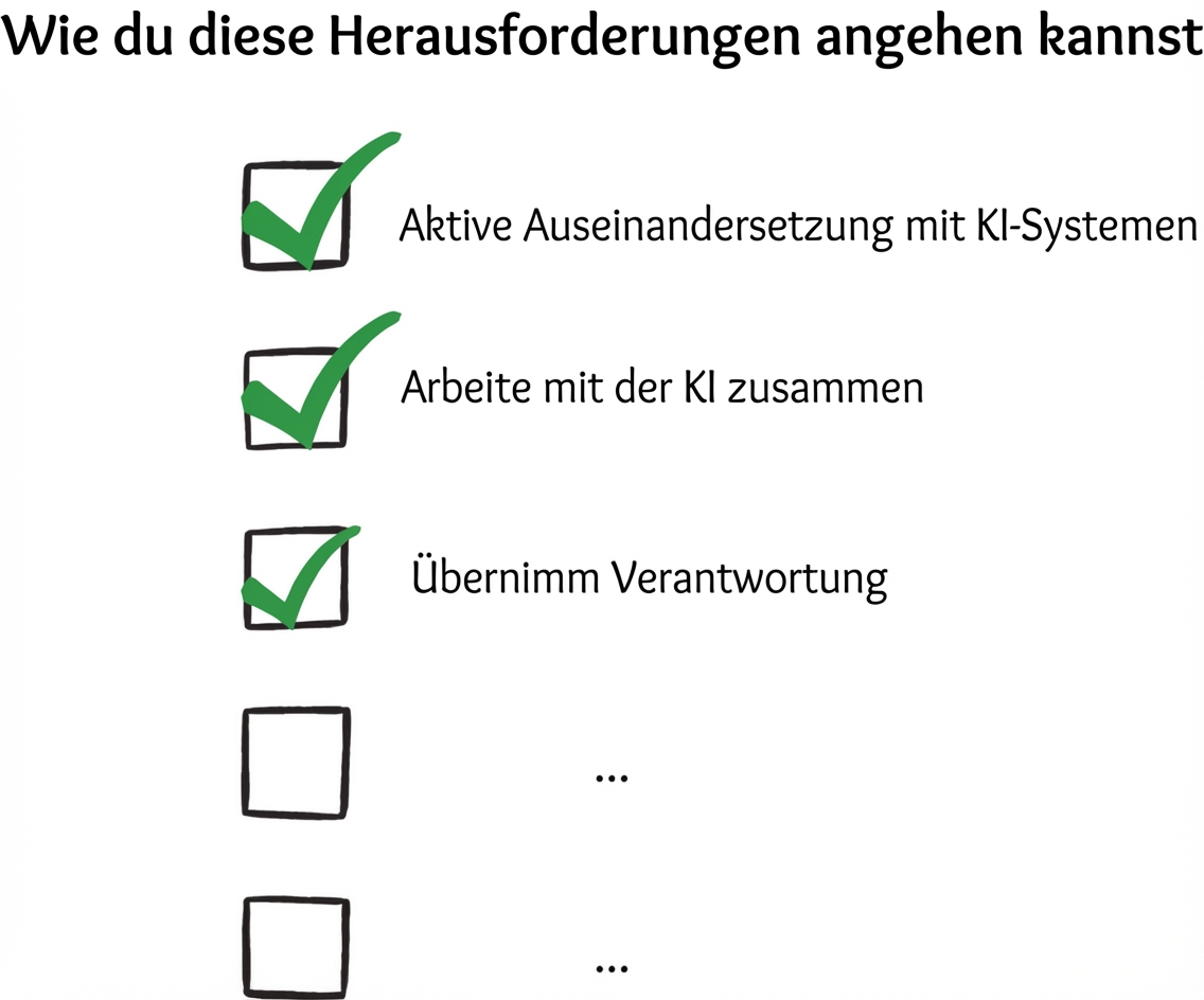 Checkliste mit Maßnahmen zur Gewährleistung von Fairness