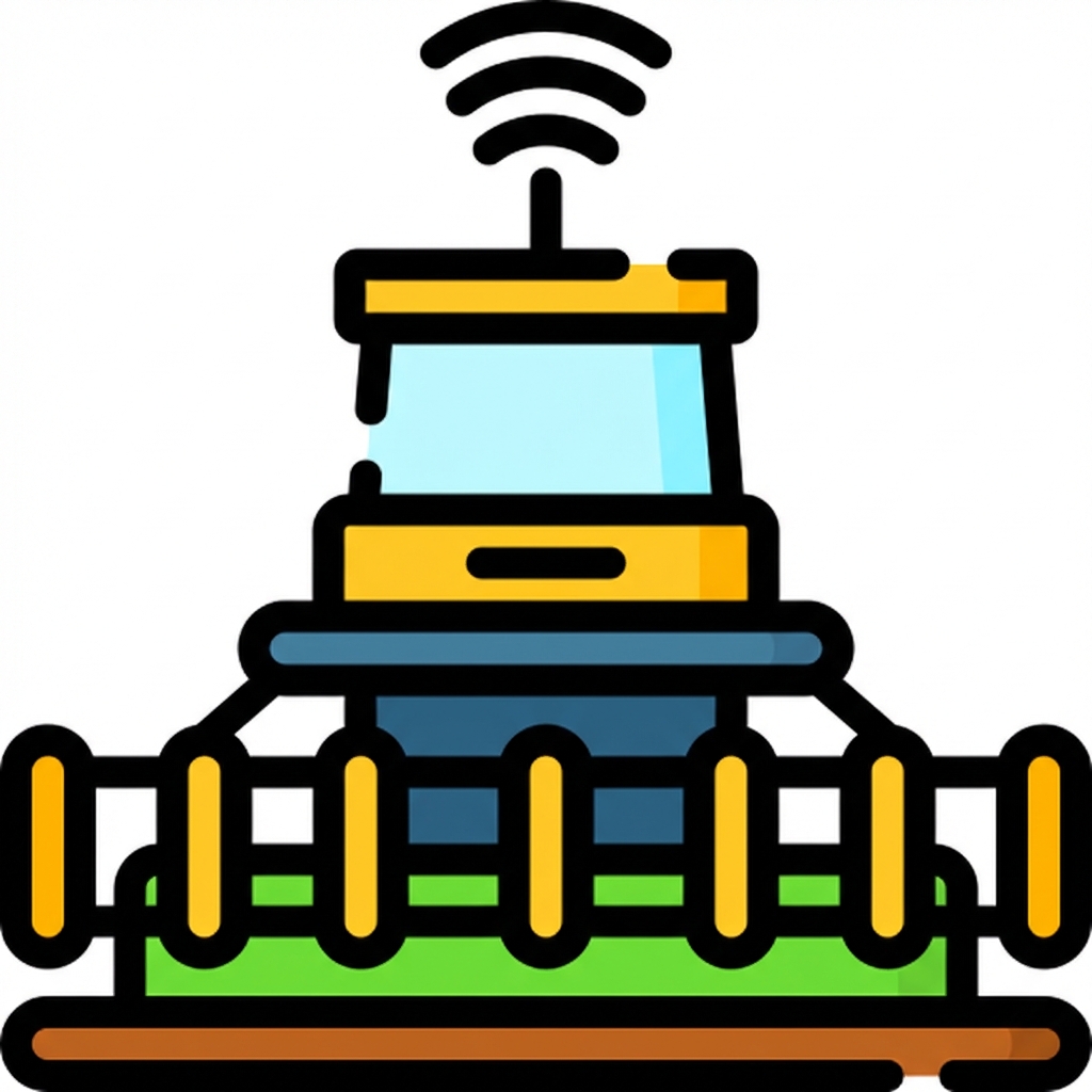 Das Symbol für einen intelligenten Mähdrescher