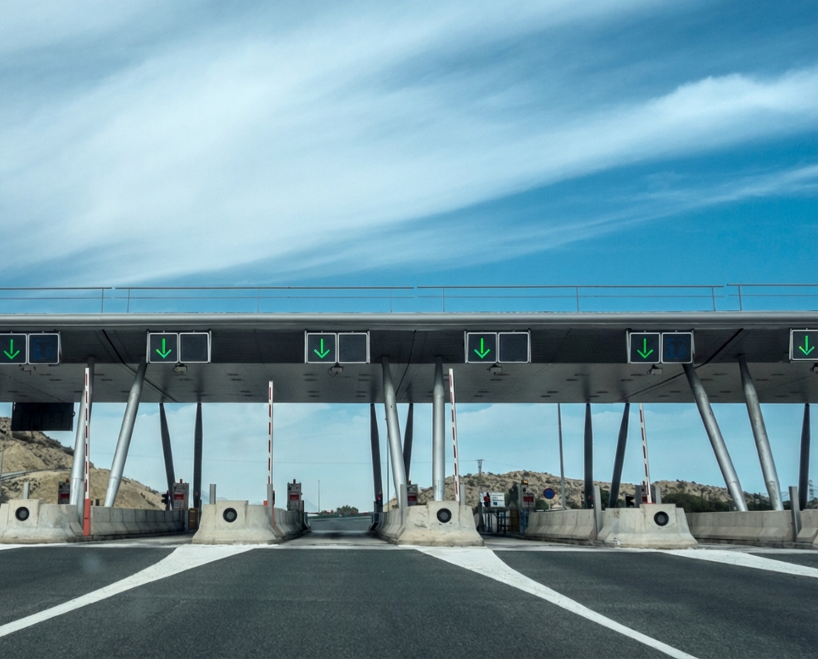 Eine mautpflichtige Straße.