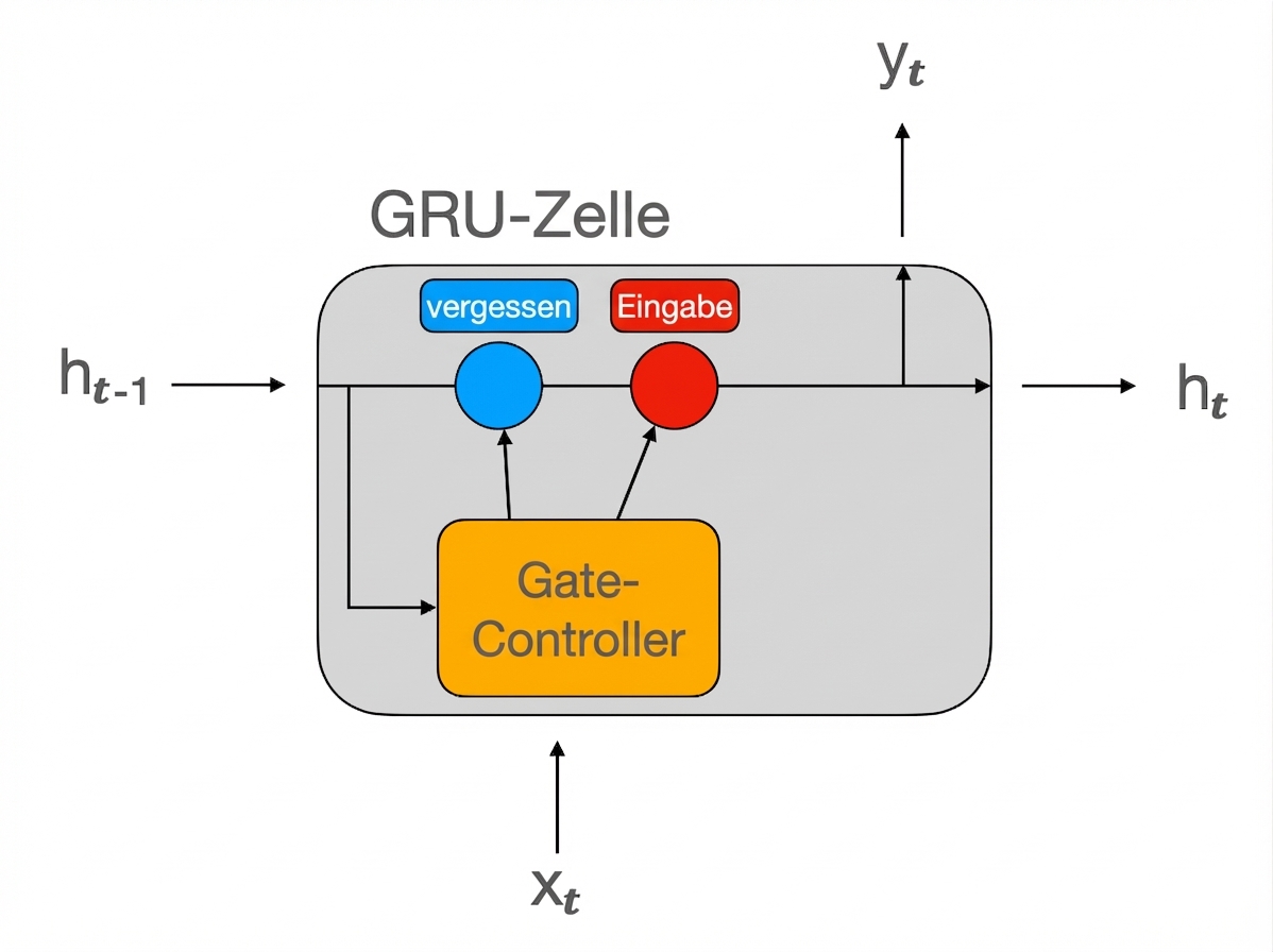 Schema der GRU-Zelle.
