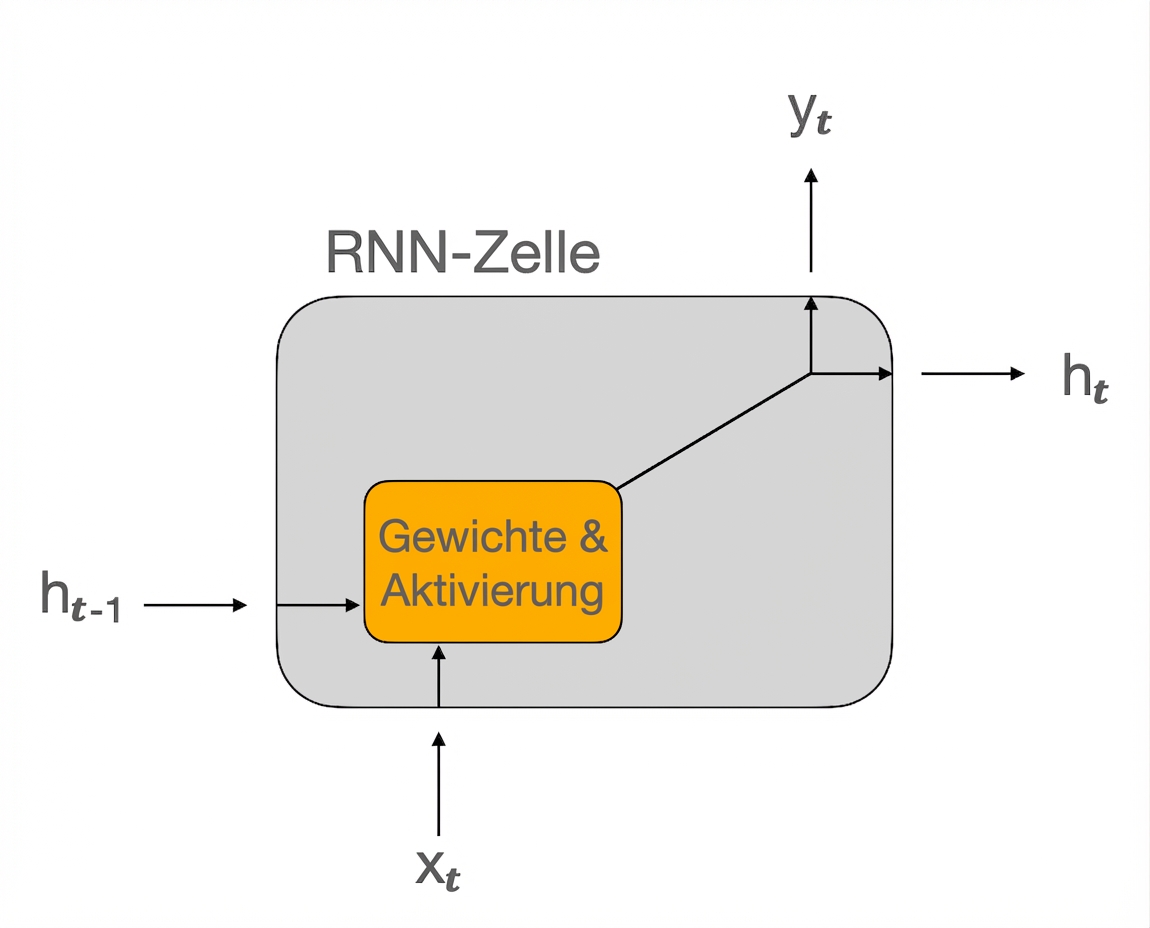 Schema der RNN-Zelle.