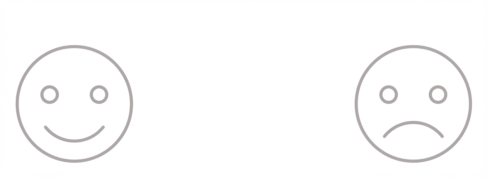 Ein zusätzliches Bild eines stirnrunzelnden Gesichts, das auf negative Auswirkungen der KI hinweist