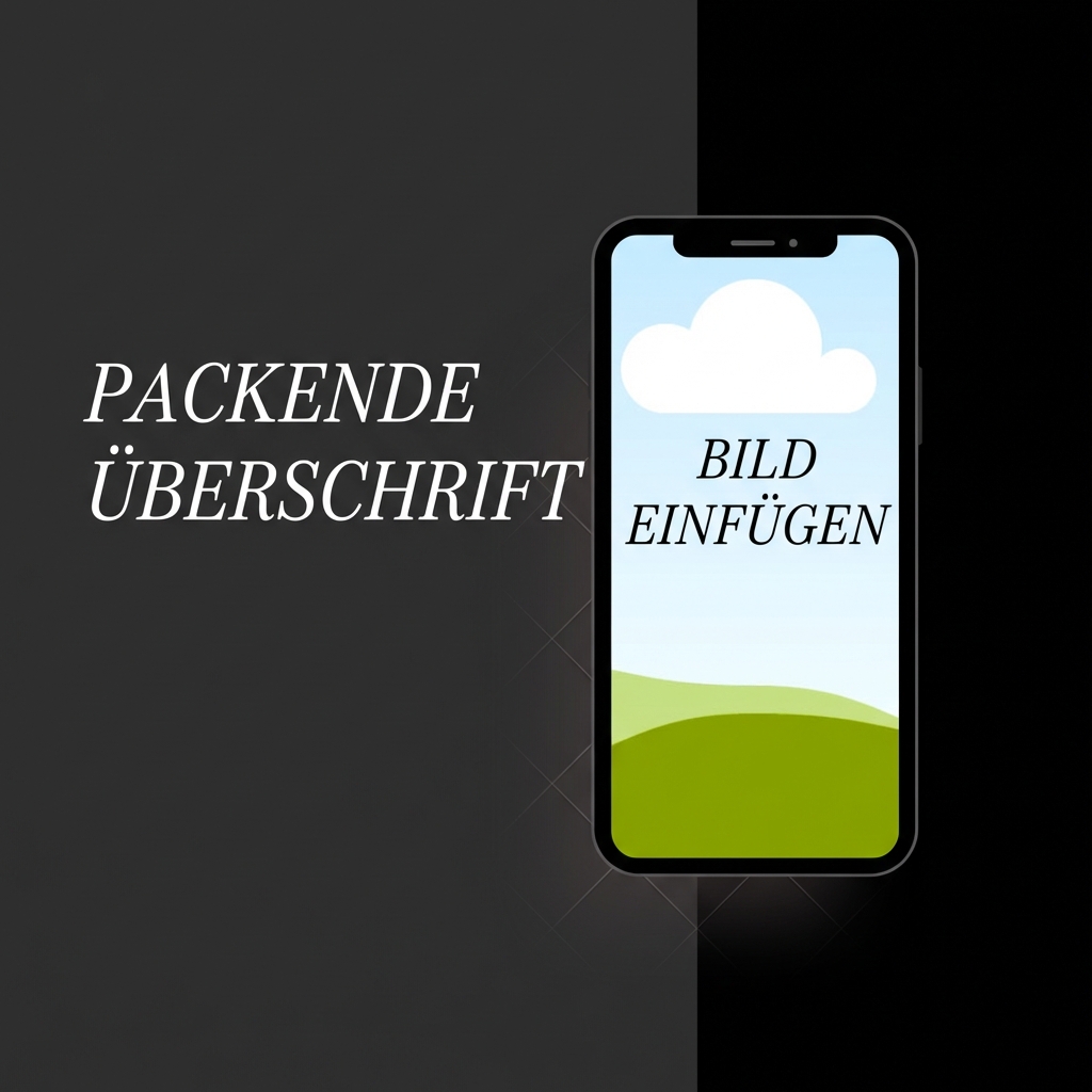Wireframe für eine Social-Media-Anzeige